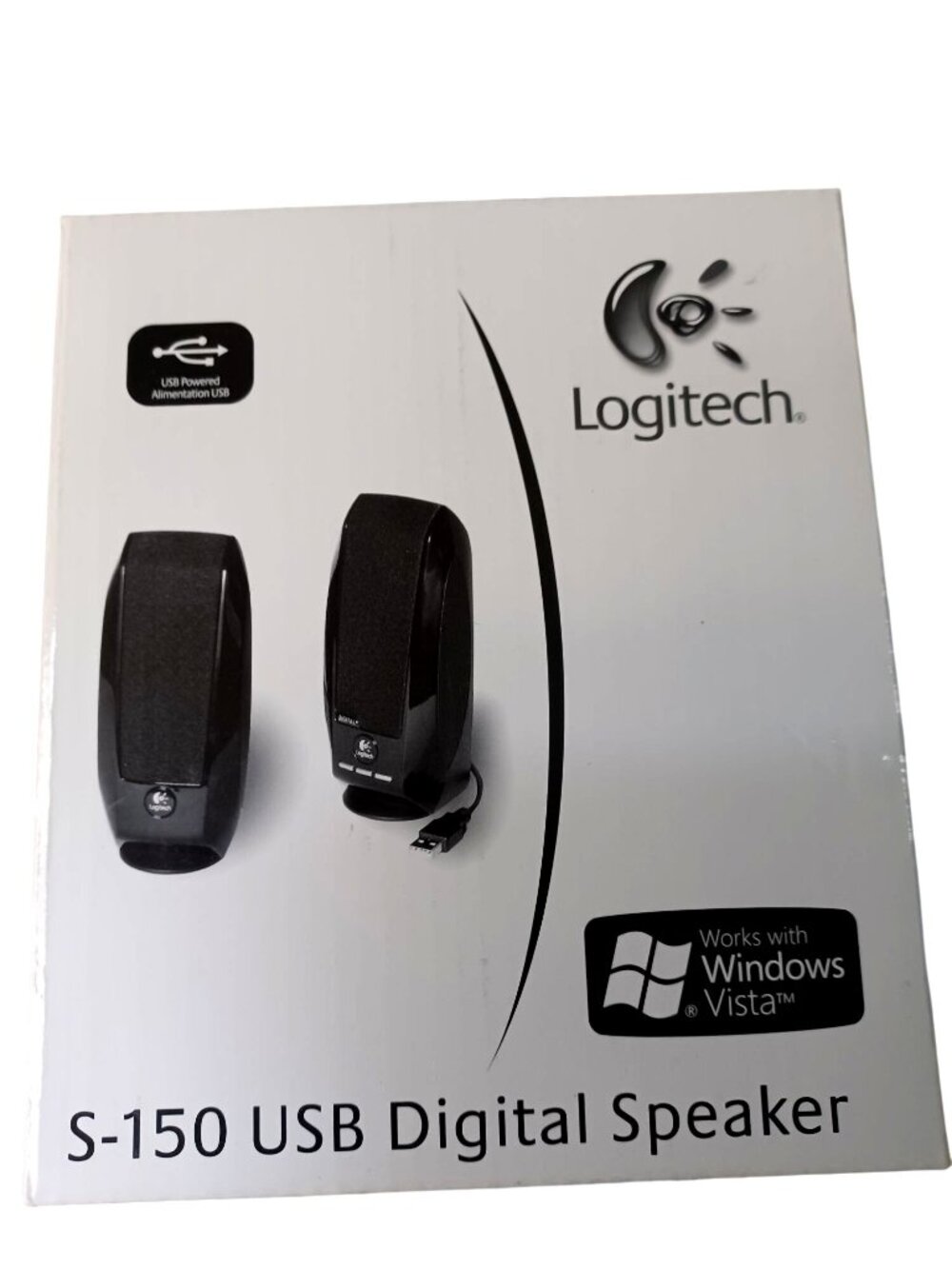 Logitech Digital Speaker S-150 USB Plug Play Digital Portable Windows Black